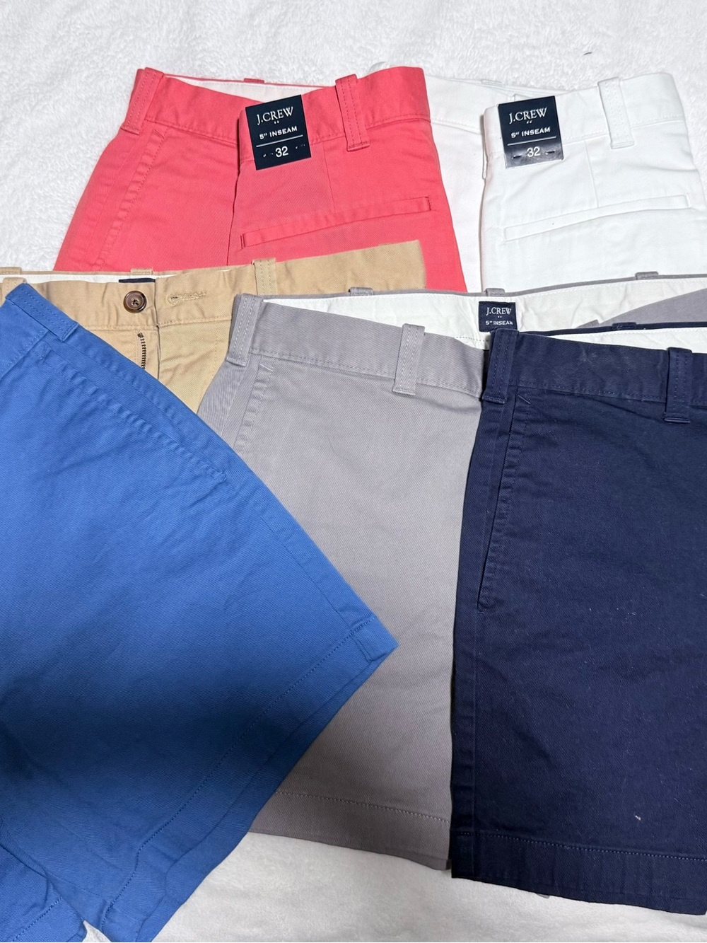J. Crew Men’s Cotton Chino Pants - Navy, White, Blue, Coral, Gray, Tan